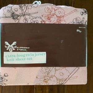 Extra long twin jersey knit sheet set